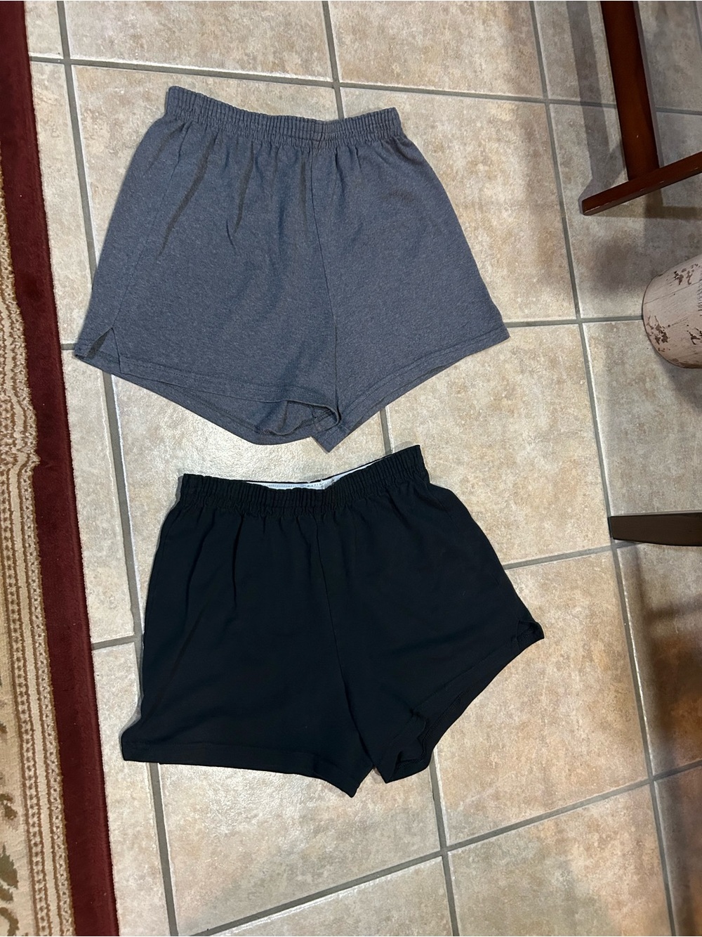 Soffe Women’s Athletic Shorts - Gray & Black Twin Pack